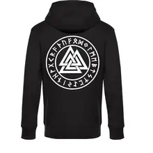 Herren Kapuzenpullover - Mein Schwert für Tyr Rückseite