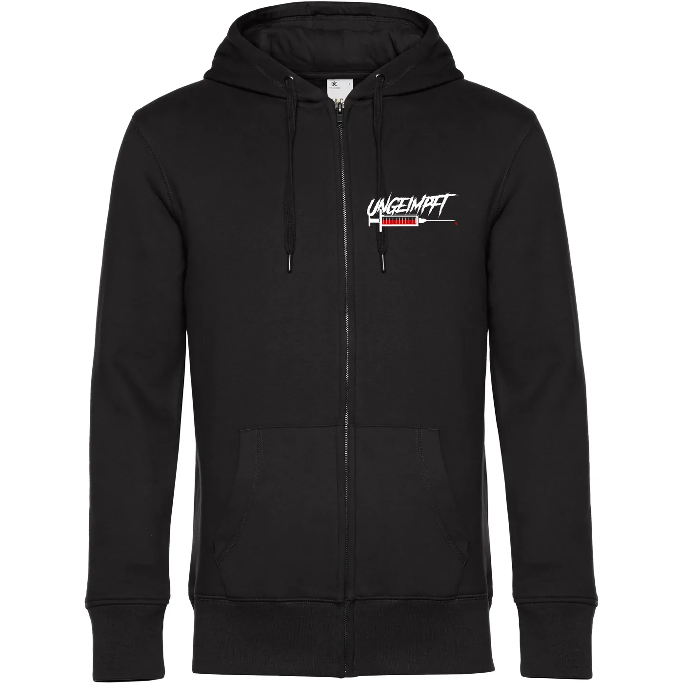 Herren Kapuzenjacke - Ungeimpft, Spritze