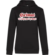 Damen Kapuzenpullover - Heimat ist nicht nur ein Wort Vorderseite
