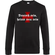 Herren Pullover - Deutsch sein, heißt treu sein Vorderseite