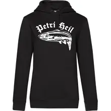 Damen Kapuzenpullover - Petri Heil Vorderseite