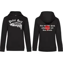 Damen Kapuzenpullover - Petri Heil - gewählte Variante