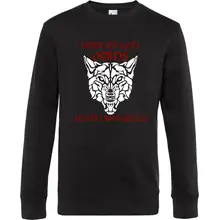Herren Pullover - Lieber ein Wolf Odins als ein Lamm Gottes Vorderseite
