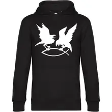 Herren Kapuzenpullover - Hugin Munin Vorderseite