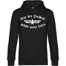 Herren Kapuzenpullover - Nur der Freiheit gehört unser Leben Vorderseite