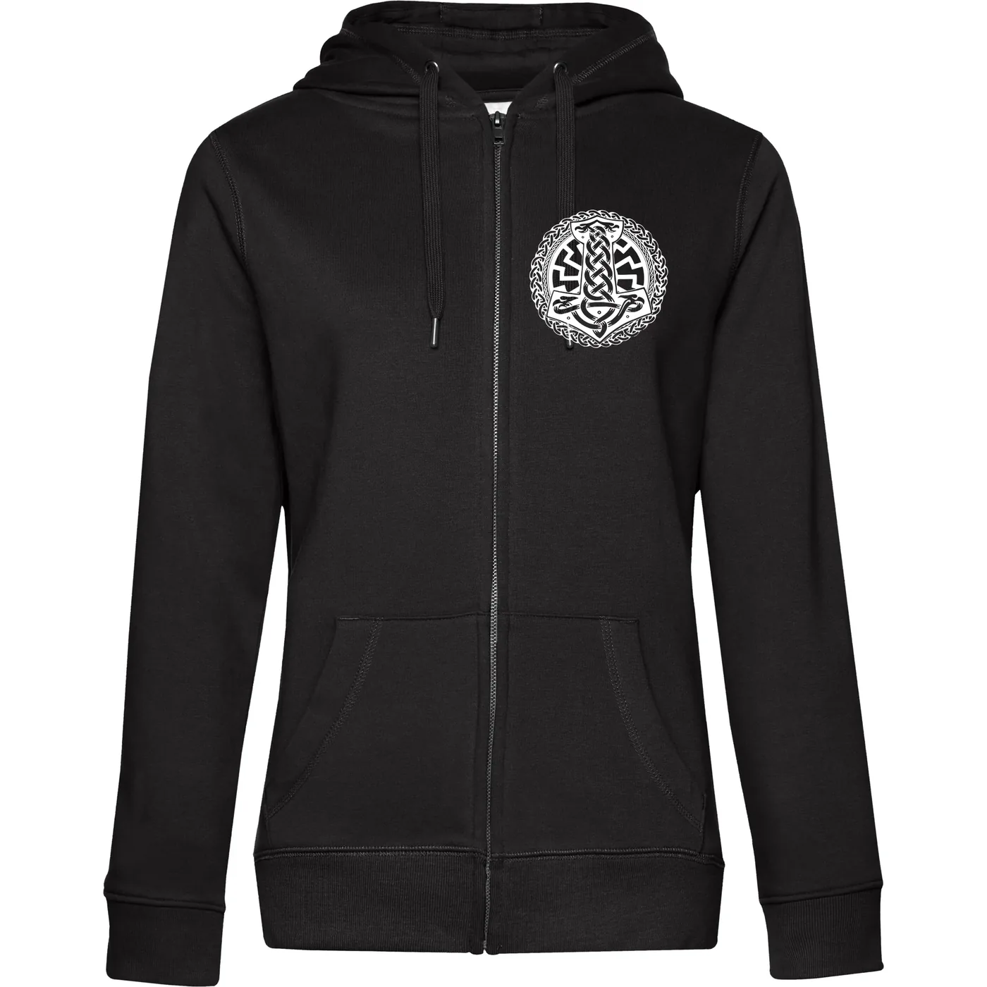 Damen Kapuzenjacke - Schwarze Sonne, Thorhammer