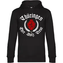 Herren Kapuzenpullover - Thüringen, ehre stolz treue Vorderseite