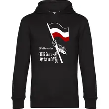 Herren Kapuzenpullover - Nationaler Widerstand, Fahne Vorderseite