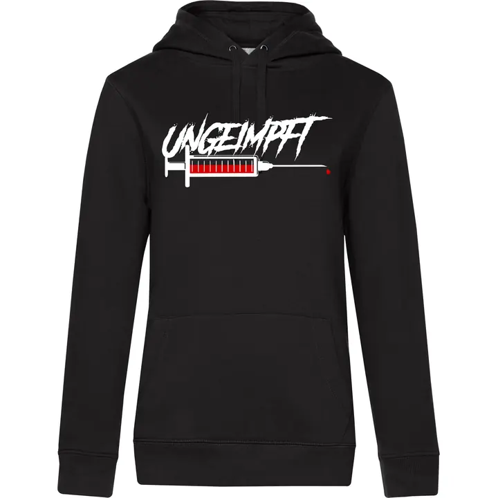 Damen Kapuzenpullover - Ungeimpft, Spritze