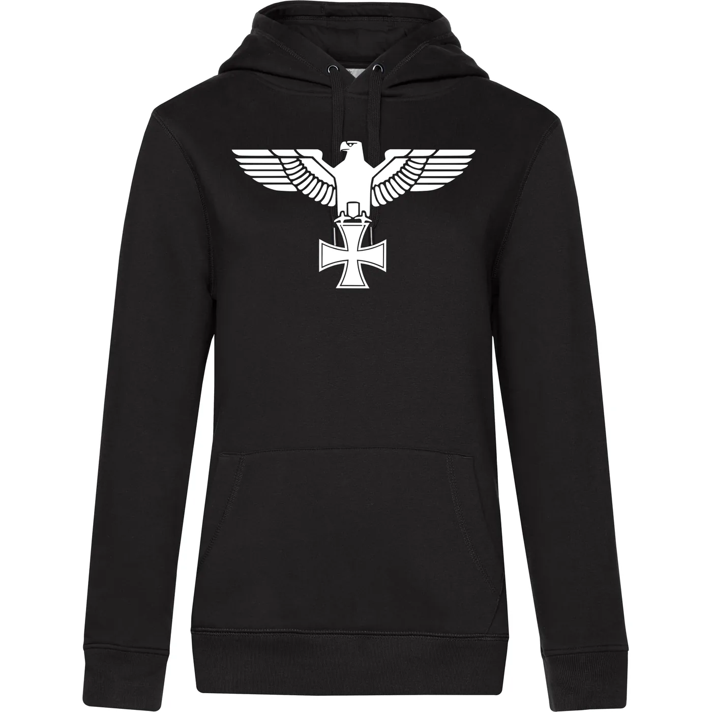 Damen Kapuzenpullover - Adler, Kreuz