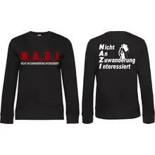 Damen Pullover - Nicht an Zuwanderung interessiert, Fahne - gewählte Variante