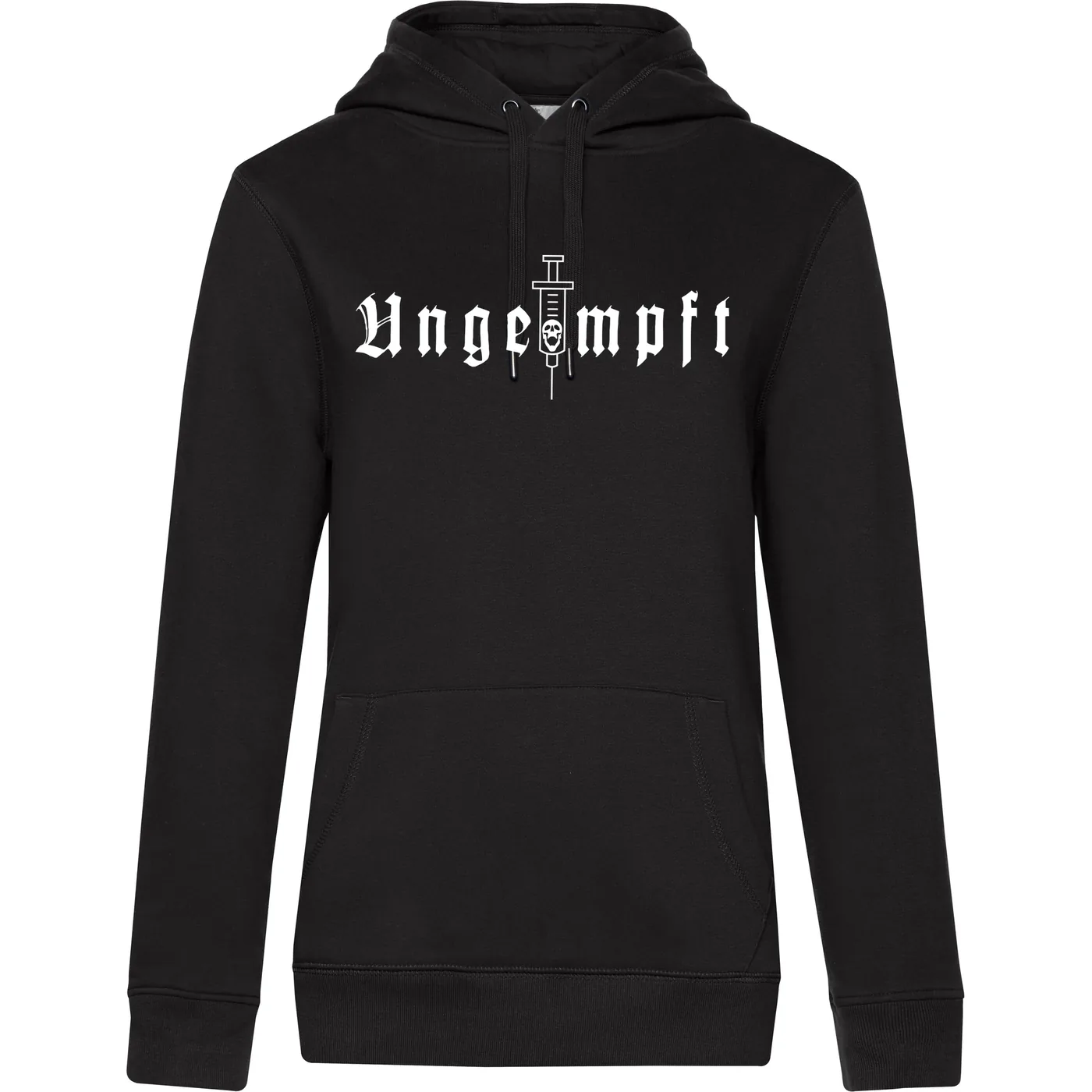 Damen Kapuzenpullover - Ungeimpft, Einfarbig