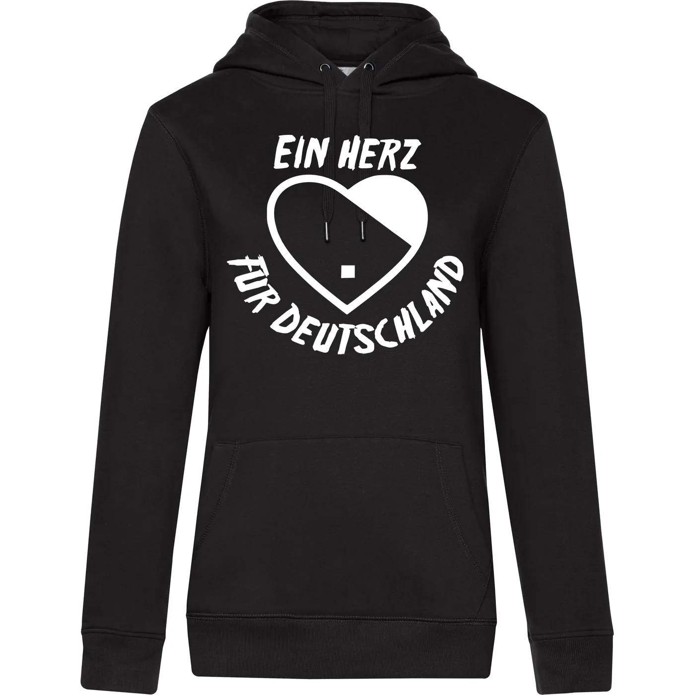 Damen Kapuzenpullover - Ein Herz für Deutschland