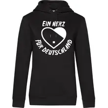 Damen Kapuzenpullover - Ein Herz für Deutschland - gewählte Variante