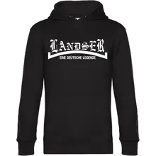 Herren Kapuzenpullover - Landser, weiß Vorderseite