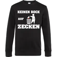 Herren Pullover - Keinen Bock auf Zecken Vorderseite