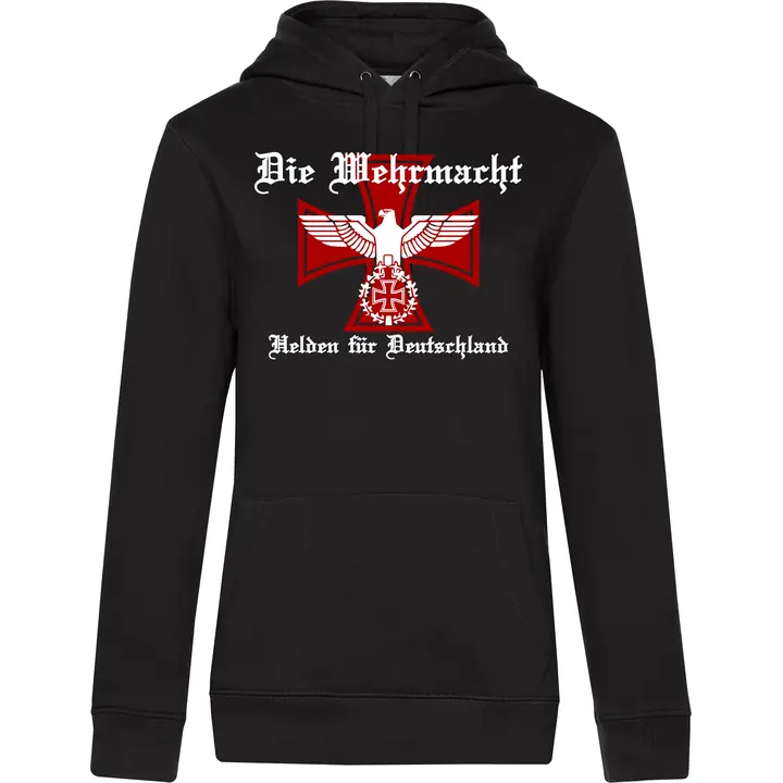 Damen Kapuzenpullover - Die Wehrmacht, Helden für Deutschland