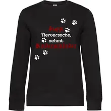 Damen Pullover - Stoppt Tierversuche, nehmt Kinderschänder Vorderseite
