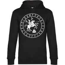 Herren Kapuzenpullover - Odin und Sleipnir - gewählte Variante