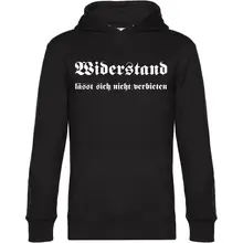 Herren Kapuzenpullover - Widerstand lässt sich nicht verbieten - gewählte Variante