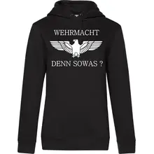 Damen Kapuzenpullover - Wehrmacht denn sowas Vorderseite