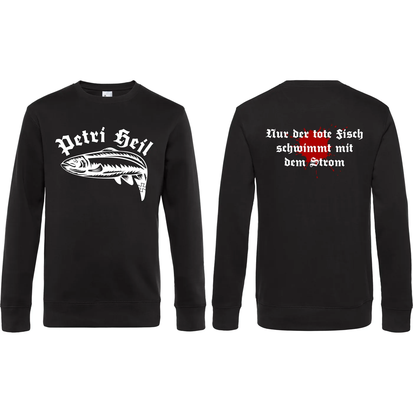 Herren Pullover - Petri Heil