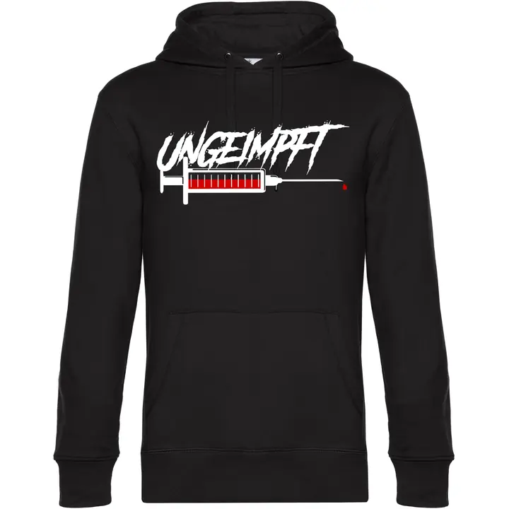 Herren Kapuzenpullover - Ungeimpft, Spritze