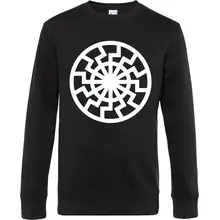 Herren Pullover - Schwarze Sonne Vorderseite