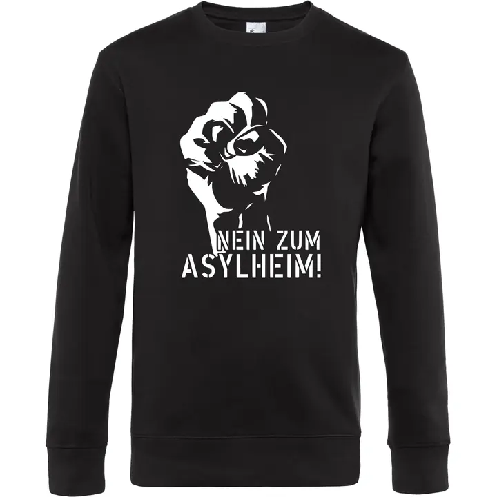 Herren Pullover - Nein zum Asylheim
