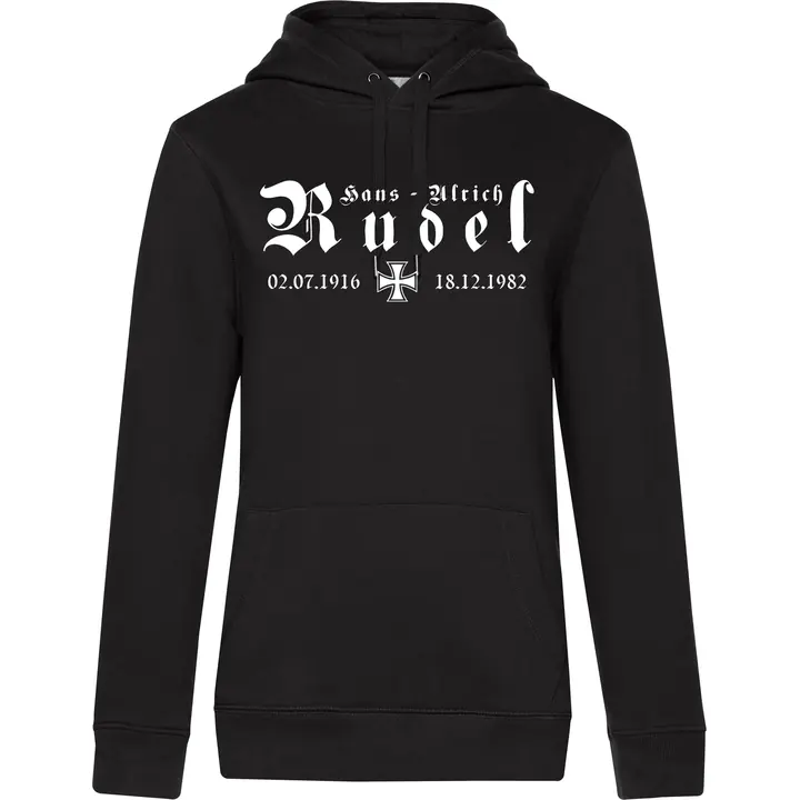 Damen Kapuzenpullover - Hans Ulrich Rudel, Kreuz