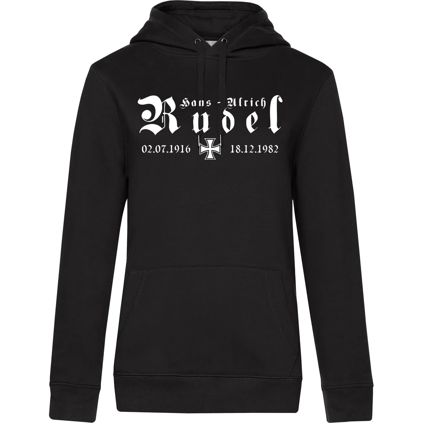 Damen Kapuzenpullover - Hans Ulrich Rudel, Kreuz