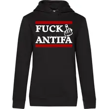Damen Kapuzenpullover - Fuck Antifa Vorderseite