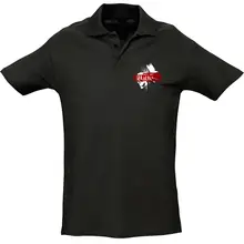 Herren Standard Poloshirt - See you in Walhalla, Totenkopf Vorderseite