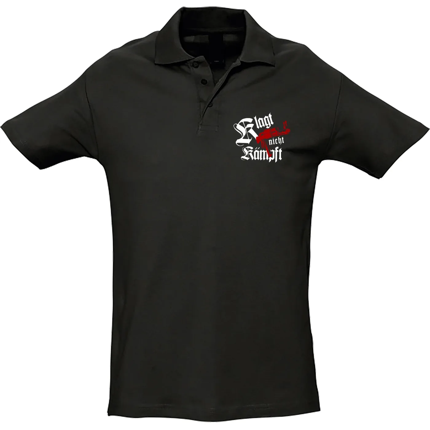Herren Standard Poloshirt - Klagt nicht kämpft, Ak47