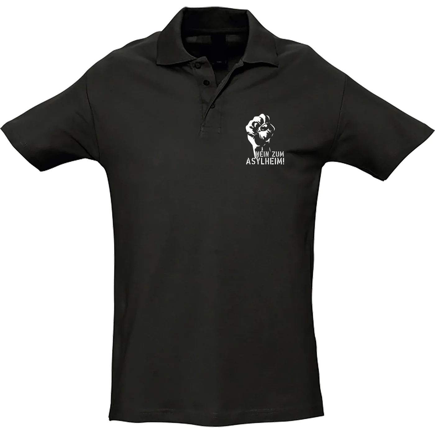 Herren Standard Poloshirt - Nein zum Asylheim