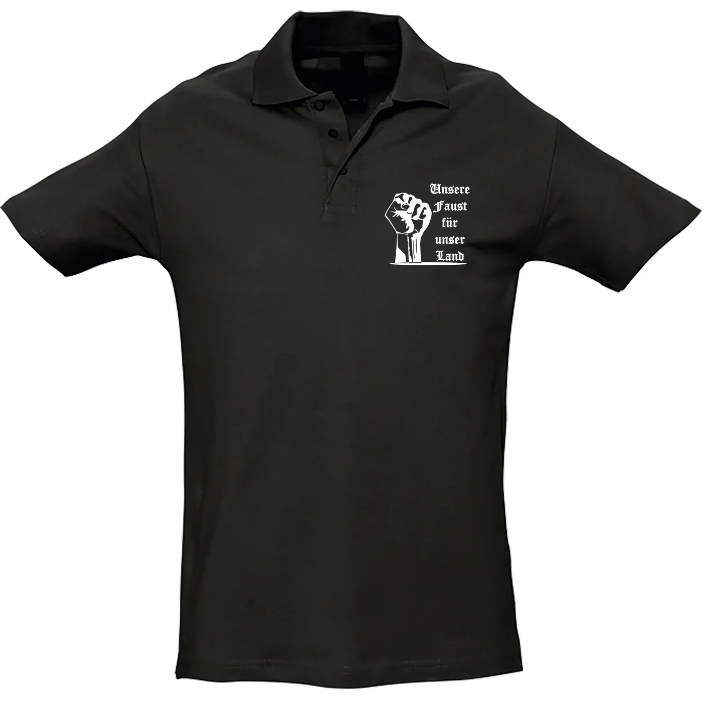 Herren Standard Poloshirt - Unsere Faust für unser Land