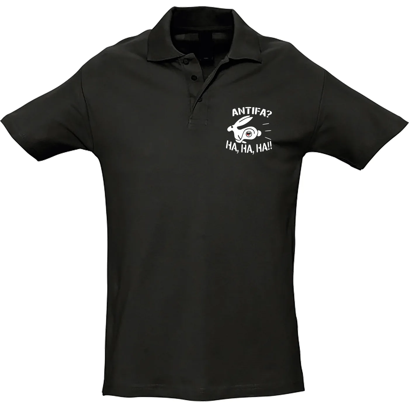 Herren Standard Poloshirt - Antifa, ha ha ha