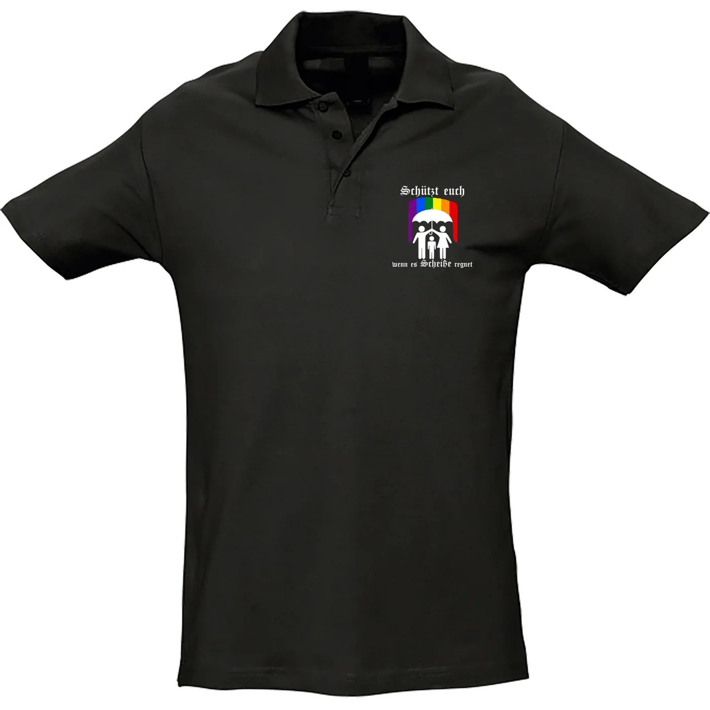 Herren Standard Poloshirt - Schützt euch wenn es Scheiße regnet
