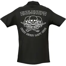 Herren Standard Poloshirt - Anti-Antifa Rückseite