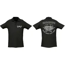 Herren Standard Poloshirt - Anti-Antifa Vorder- und Rückseite