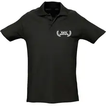 Herren Standard Poloshirt - Anti-Antifa Vorderseite