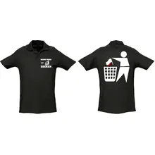 Herren Standard Poloshirt - Keinen Bock auf Zecken Vorder- und Rückseite