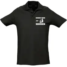 Herren Standard Poloshirt - Keinen Bock auf Zecken Vorderseite
