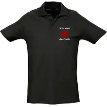 Herren Standard Poloshirt - Wir sind das Volk Vorderseite