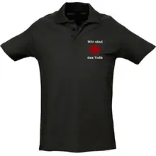 Herren Standard Poloshirt - Wir sind das Volk - gewählte Variante