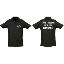 Herren Standard Poloshirt - Berserker Vorder- und Rückseite