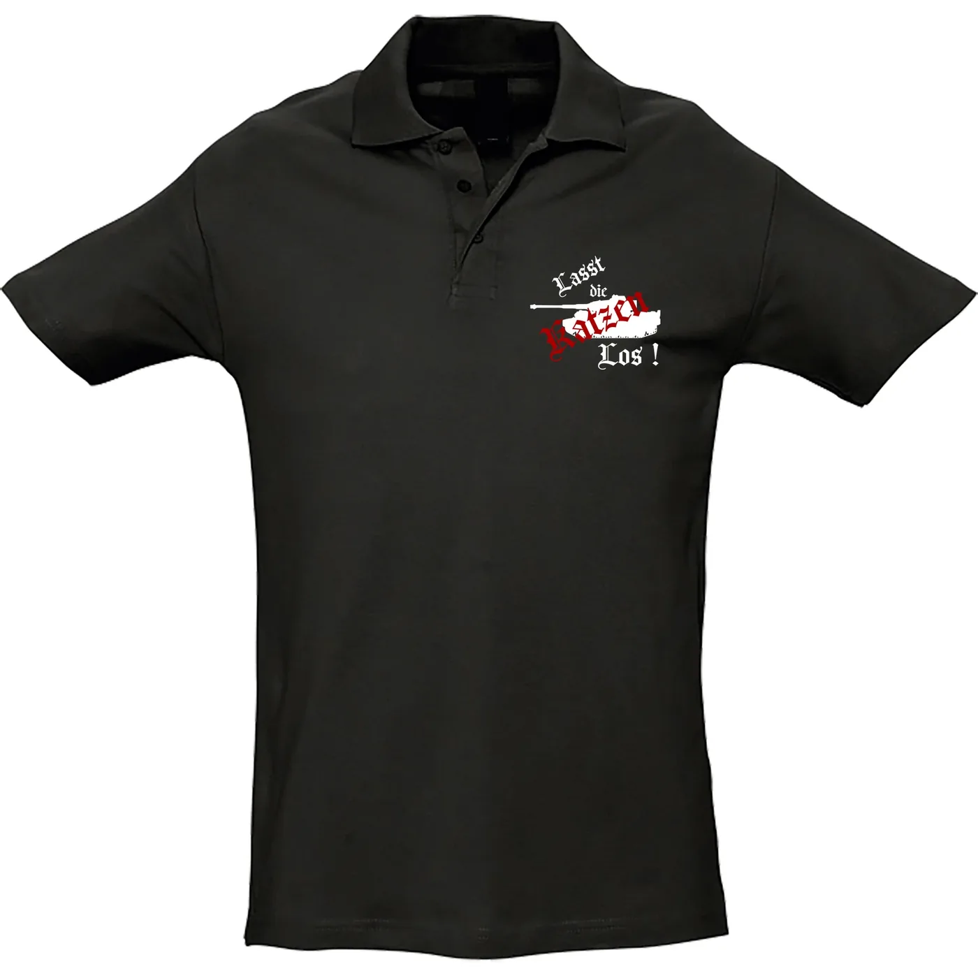 Herren Standard Poloshirt - Lasst die Katzen los
