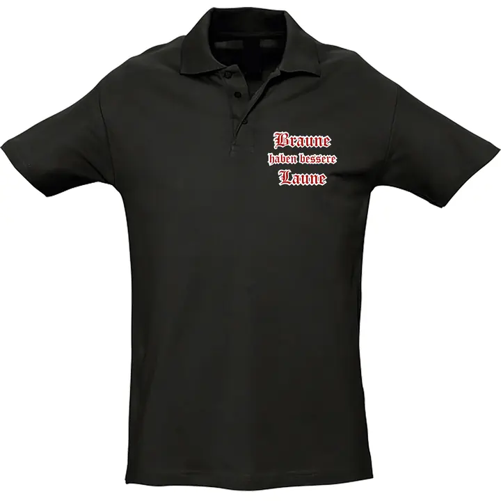 Herren Standard Poloshirt - Braune haben bessere laune