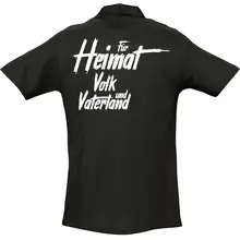 Herren Standard Poloshirt - Nationalist für Heimat, Volk und Vaterland Rückseite