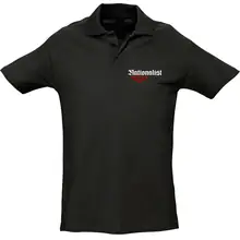 Herren Standard Poloshirt - Nationalist für Heimat, Volk und Vaterland Vorderseite